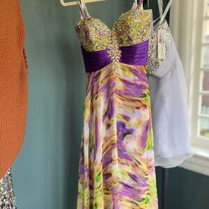 Tony Bowls Pageant /Prom / Mardi Gras Gown  in the Paris Theme.  Size 0
